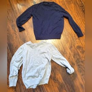 Nice dress sweaters 4 5 6 XS S navy blue grey Gap Children's place warm cozy